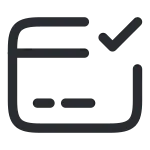 Card Tick 1 SVG Icon